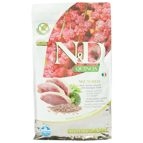 N&D Quinoa Neutered Ördek Etli 1.5 kg Kısırlaştırılmış Yetişkin Kedi Maması - Görsel 3