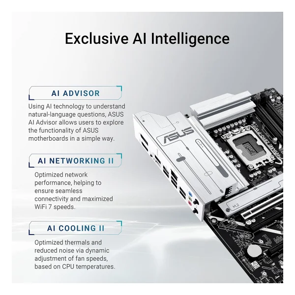 Asus Prime Z890-P Wi-Fi Intel Lga1851 DDR5 Atx Anakart - Görsel 2