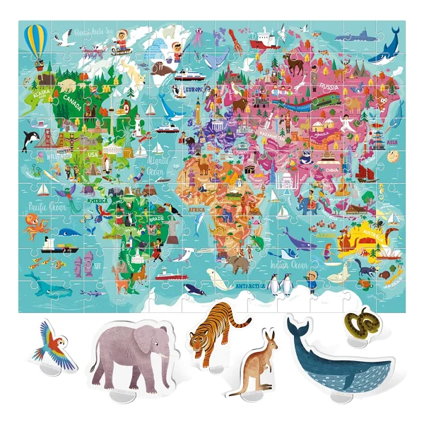 Headu 108 Parça Dünya Turu Puzzle - Görsel 2