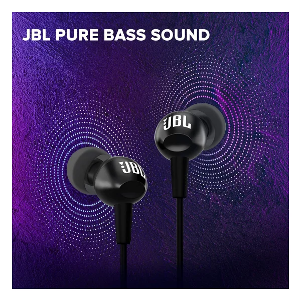 Jbl C100sı Siyah Kablolu Kulak İçi Kulaklık - Görsel 2