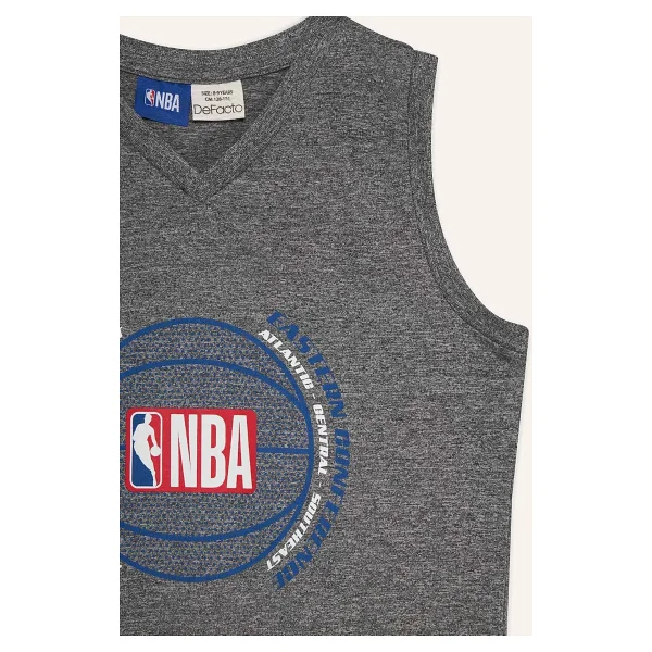 DeFacto Erkek Çocuk NBA Wordmark V Yaka Atlet - Görsel 9