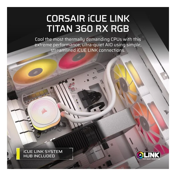 Corsair İcue Link Titan 360 RX RGB Cw-9061021-Ww İşlemci Sıvı Soğutucu - Görsel 2