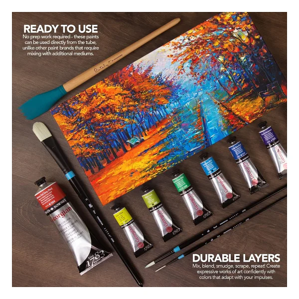 Daler-Rowney Georgian 38 Ml Yağlı Boya N:505 Cadmium Red Light Hue - Görsel 6