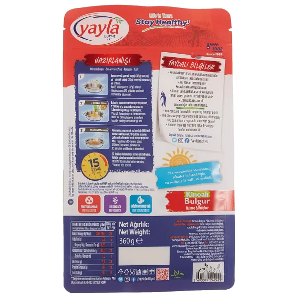 Yayla 360 gr Gurme Fit Kinoalı Hazır Yemek - Görsel 2
