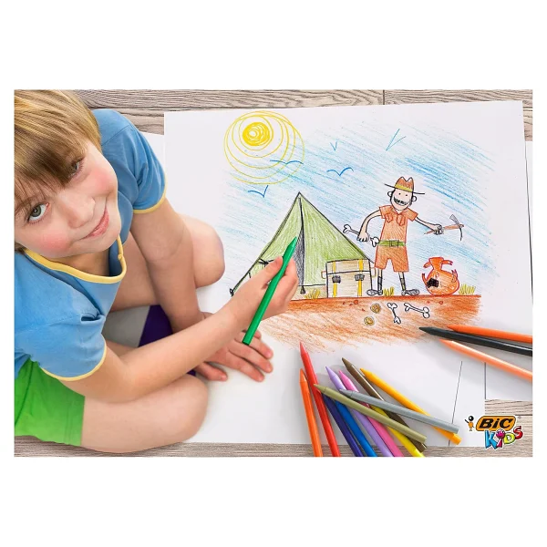 Bic Kids Plastidecor Silinebilir 12'li Pastel Boya - Görsel 6