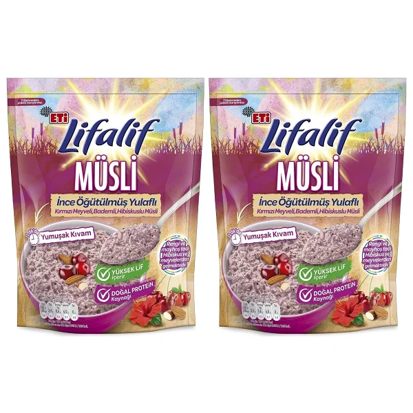 Eti Lifalif İnce Öğütülmüş Hibiskuslu Müsli 250 Gr - Görsel 4