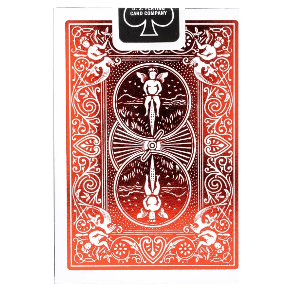 Bicycle Metalluxe Foil Back Crimson Red İskambil Kağıdı - Görsel 3