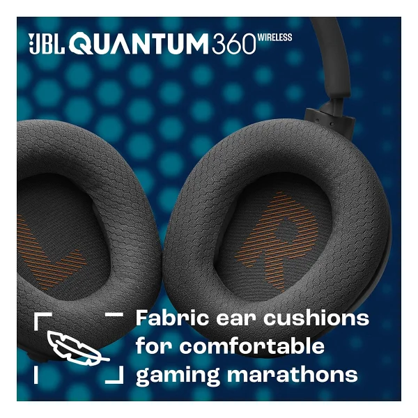 Jbl Quantum 360 Siyah Kablosuz Kulak Üstü Oyuncu Kulaklığı - Görsel 2