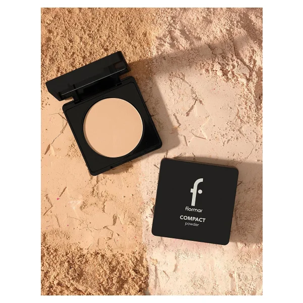 Flormar Yüksek Pigmentli & Yarı Mat 091 Medium Cream Rose 11 gr Kompakt Pudra - Görsel 7