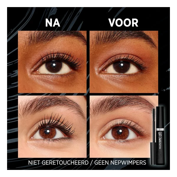 L'oreal Paris Telescopic Lift Waterproof Siyah Maskara - Görsel 5