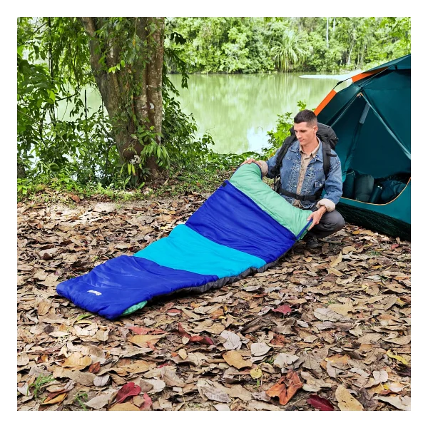 Bestway WanderLite 2'si 1 Arada Uyku Tulumu ve Hava Yastığı, 80 x 29,5 x 3,5 İnç veya 2,03 m x 75 cm x 9 cm - Görsel 2