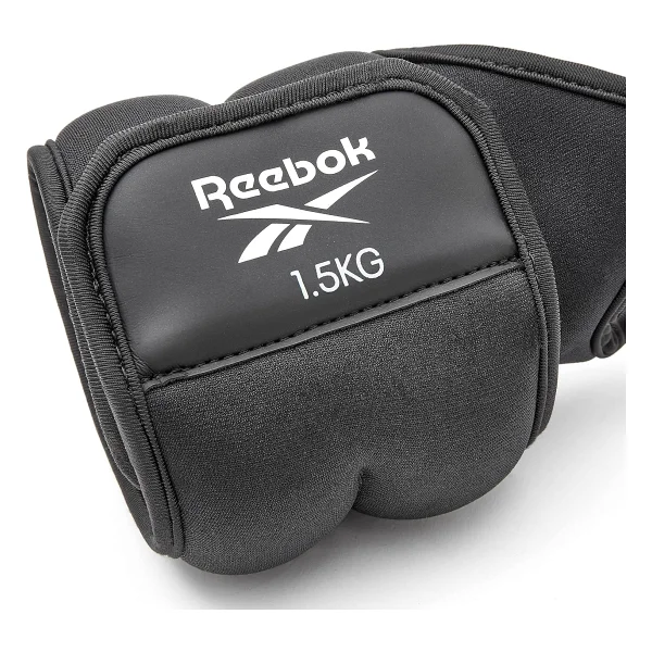 Reebok Üniseks Bilek Ağırlıkları - 1,5 Kg Bilek Ağırlığı 1 5 Kg, Siyah, 1,5 Kg Ab - Görsel 2