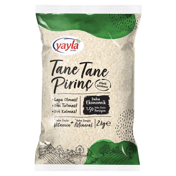 Yayla Tane Tane Pirinç 2 Kg - Görsel 2