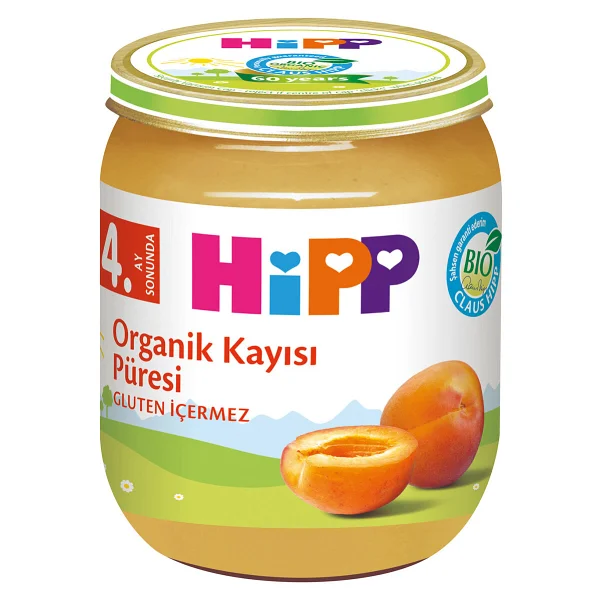 Hipp Organik Kayısı Püresi Kavanoz Maması 125 gr