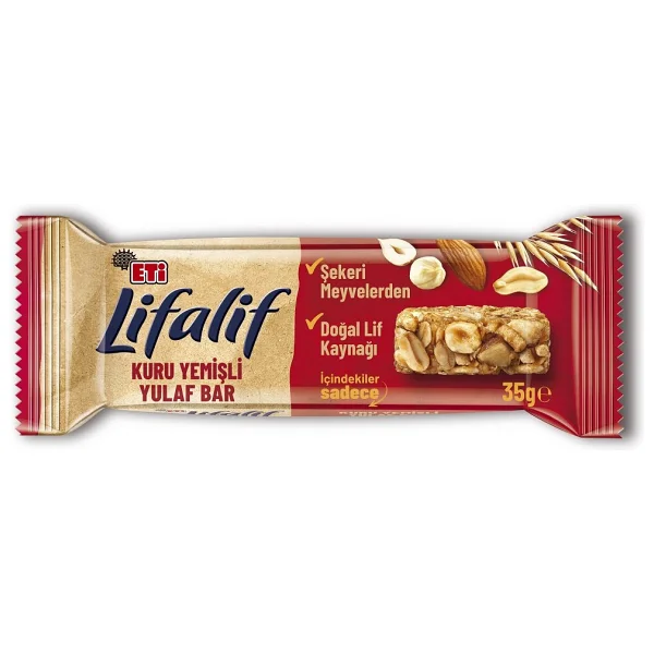 Eti Lifalif Kuruyemişli Yulaf Bar 35 gr - Görsel 5
