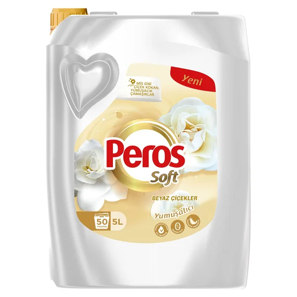 Peros Soft Beyaz Çiçekler Yumuşatıcı 50 Yıkama 5 Lt - Görsel 6