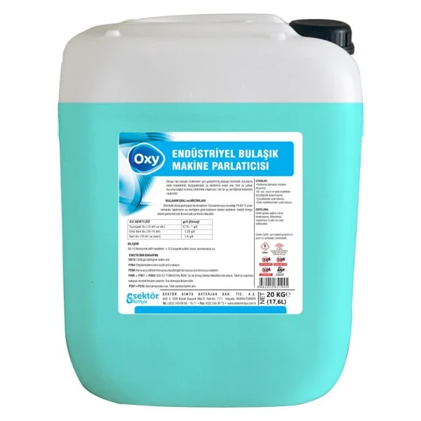 Oxy Endüstriyel 20 kg Bulaşık Makine Parlatıcı - Görsel 3
