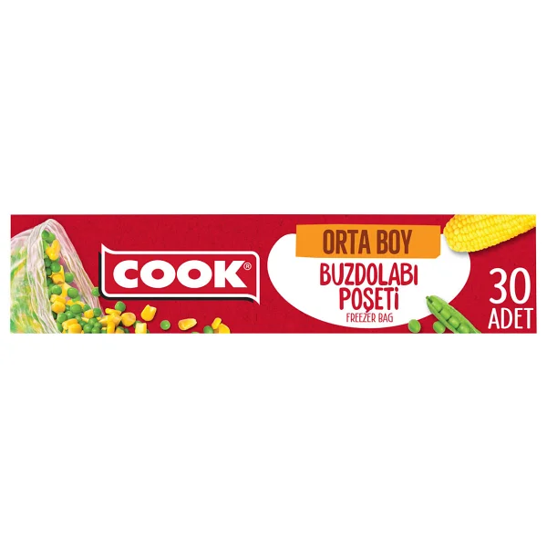 Cook Orta Boy Buzdolabı Poşeti 30'lu - Görsel 3