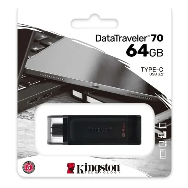 Kingston Datatraveler 70 Dt70/64gb 64 GB Flash Bellek - Görsel 2