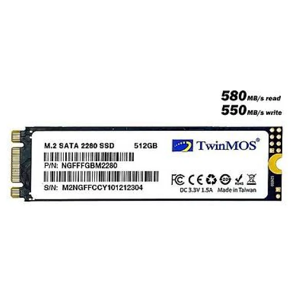 Twinmos Ngfffgbm2280 Sata 3.0 512 GB M.2 SSD - Görsel 2