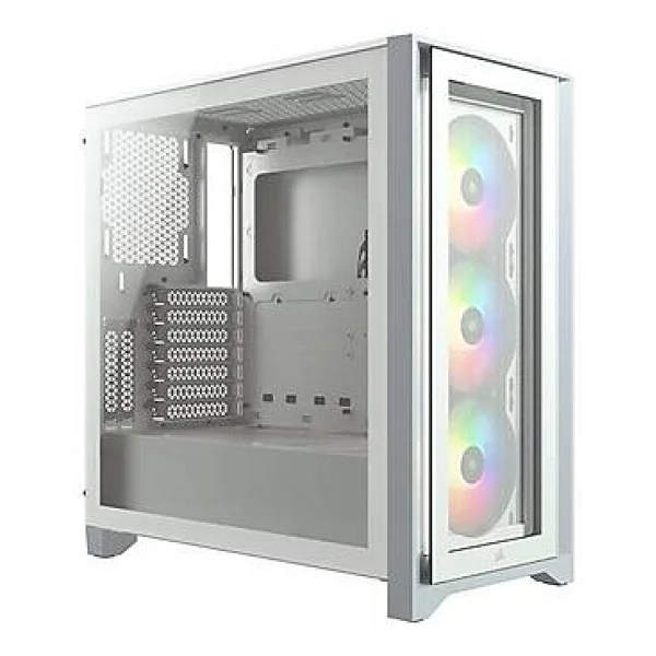 Corsair iCUE 4000X RGB CC-9011205-WW Fanlı Beyaz E-ATX Oyuncu Kasası