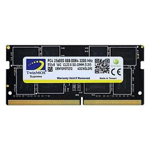 Twinmos 8 GB 3200 MHz DDR4 Cl19 Sodımm Mdd48gb3200n RAM - Görsel 2