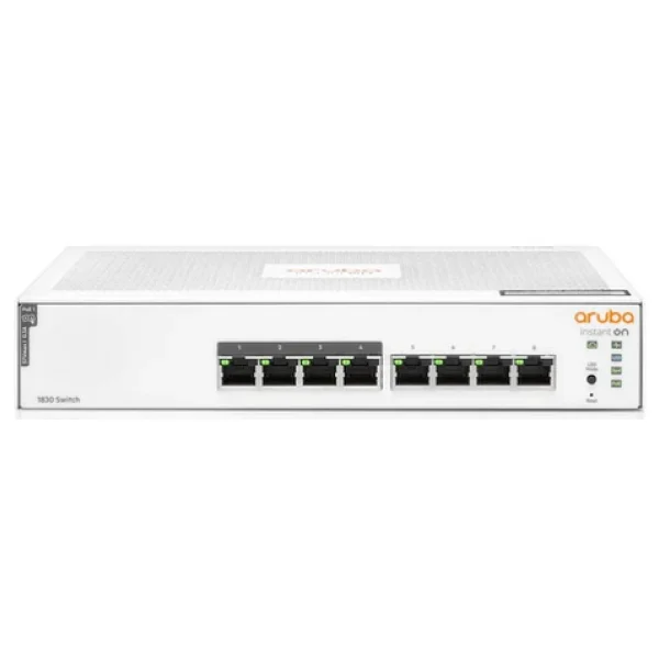 Hp Aruba Instant On 1830-8g Jl811a 8 Port 10/100/1000 Mbps Yönetilebilir Gigabit Switch - Görsel 2