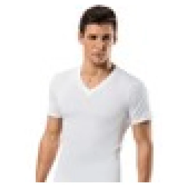 Erdem Erkek 1167 V Yaka Kısa Kol Atlet Fanila 3 Adet - Beyaz - 2xl - Görsel 2