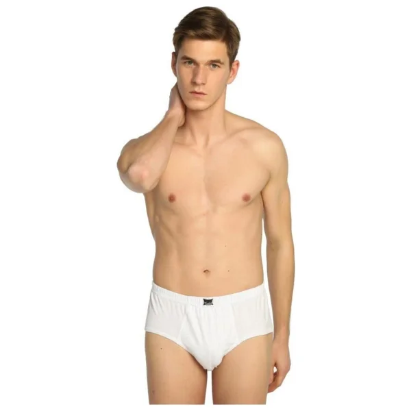 Tutku Erkek 6 Adet Pamuklu Kom Slip Külot 6'lı Paket 0109- - Beyaz - Görsel 10