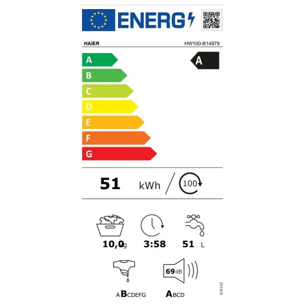 Haier Hw100-B14979 10 Kg 1400 Devir Çamaşır Makinesi - Görsel 9
