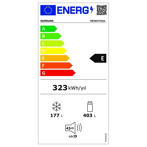 Samsung Rb58ds75esa Kombi No Frost Buzdolabı - Görsel 3