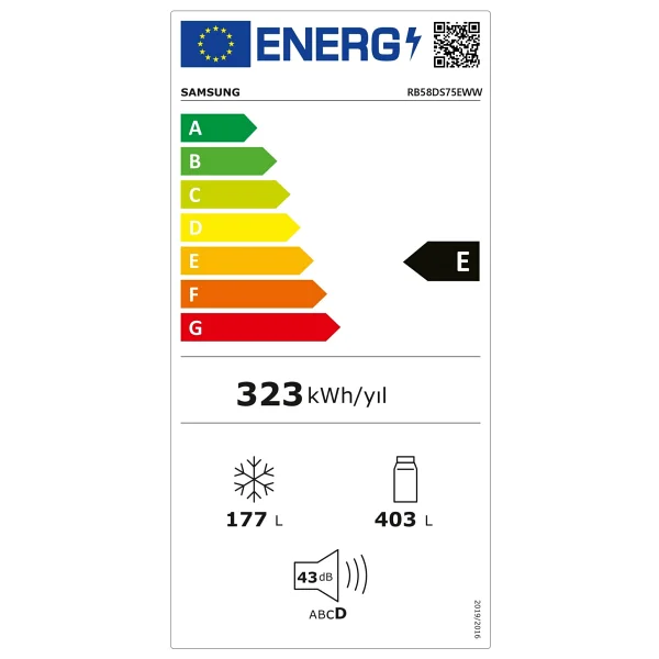 Samsung Rb58ds75eww Kombi No Frost Buzdolabı - Görsel 6