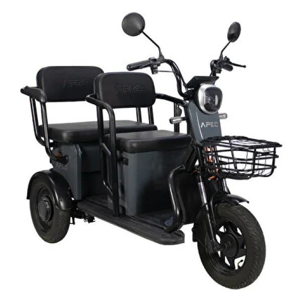 Apec Apm5 1000 W 3 Tekerlekli Elektrikli Motosiklet Gri - Görsel 4