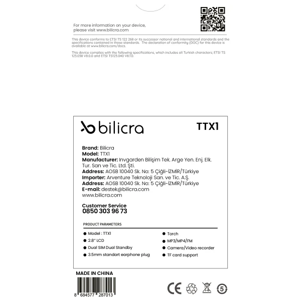Bilicra Ttx1 Tuşlu Telefon - Görsel 10