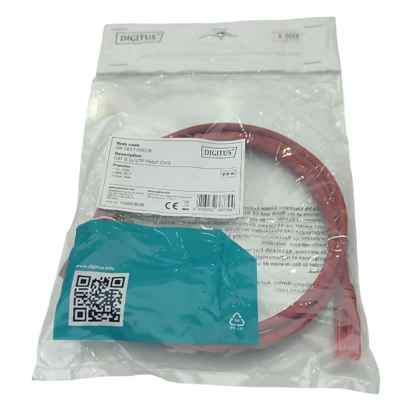 Digitus Dk-1617-020 U-Utp 2 M Kırmızı Cat6 Patch Kablo - Görsel 9