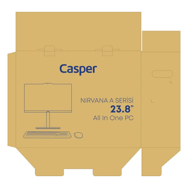 Casper Nirvana A80.1342-Bv00x-V-S İ5-13420h 16 GB 500 GB SSD UHD Graphics 23.8" Full HD All İn One PC - Görsel 10
