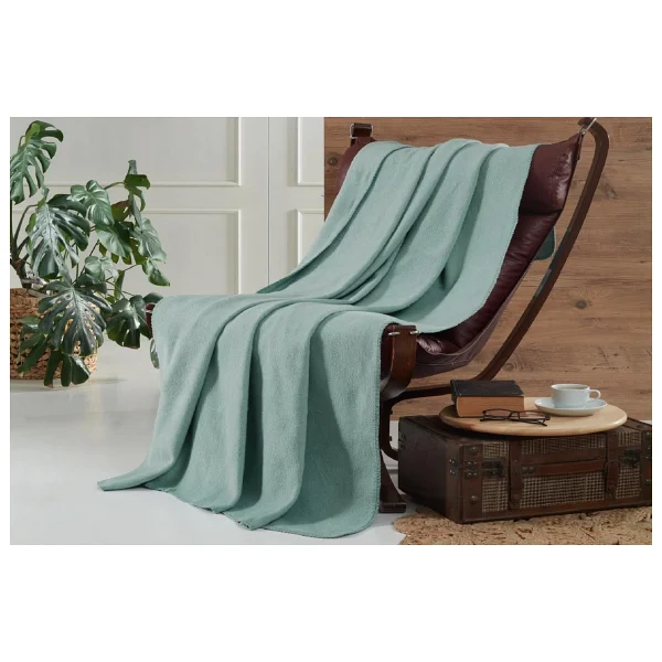 Aksu Brighton Collection Pamuklu TV Battaniye 130 X 170 Mint - 130 X 170 Cm - Görsel 7