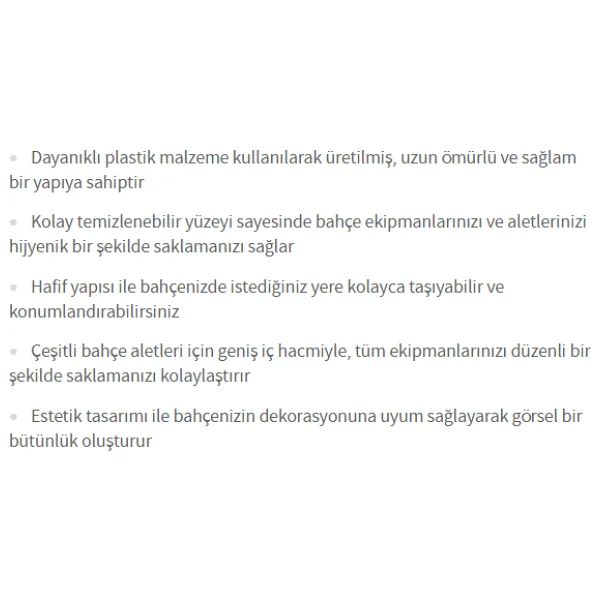 Serinova Plastik Depolama Sandığı Bahçe Mobilyası - Görsel 10