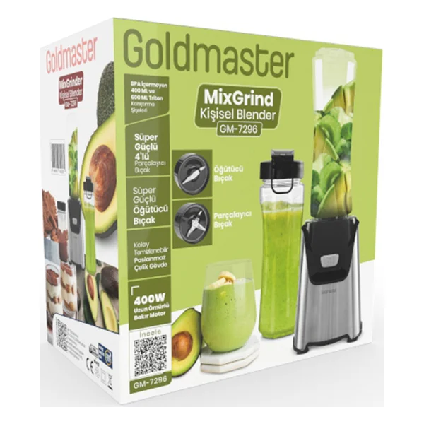 Goldmaster Mixgrind 2in1 Gm-7296 Kişisel Smoothie Blender - Görsel 7