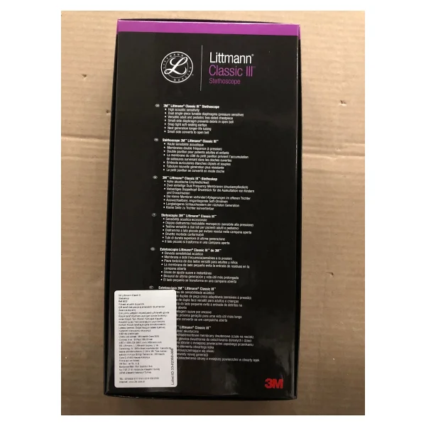 Littmann Classic Iıı 5620 Siyah Stetoskop - Görsel 3