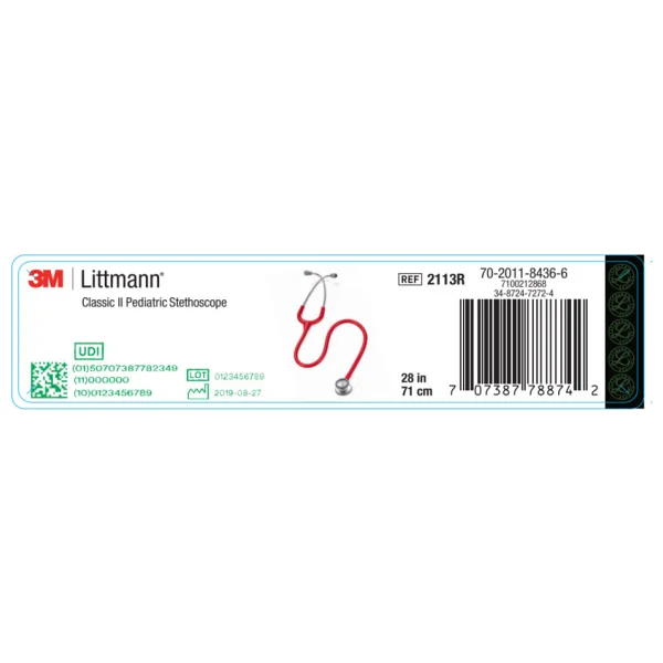 Littmann Classic Iı 2113r Kırmızı Pediatrik Stetoskop - Görsel 2