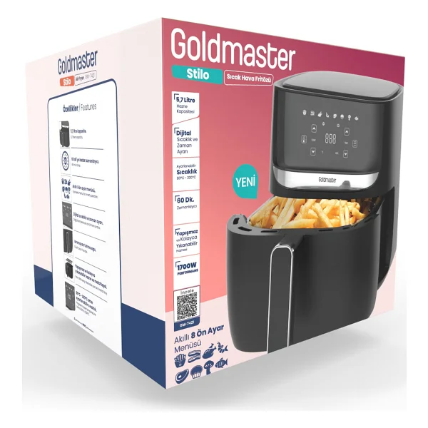 Goldmaster Stilo Gm7421 5.7 Lt Yağsız Fritöz - Görsel 6