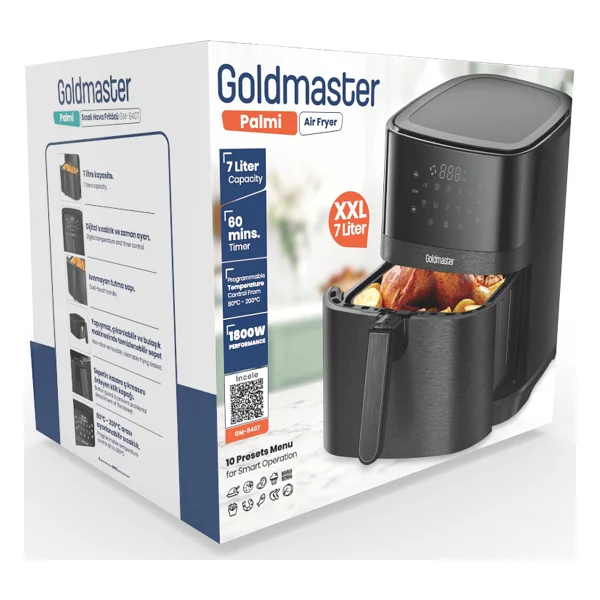Goldmaster Palmi Gm8407 7 Lt Yağsız Fritöz - Görsel 9