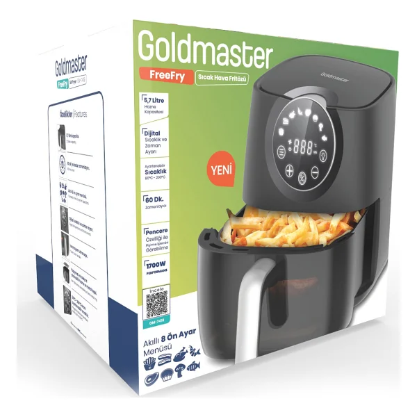 Goldmaster Freefry Gm7419 5.7 Lt Yağsız Fritöz - Görsel 7