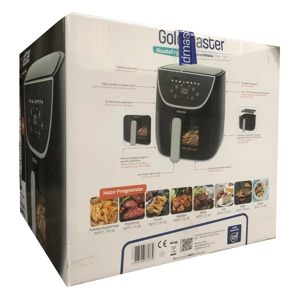 Goldmaster Gustofry Gm7487 7.6 Lt Yağsız Fritöz - Görsel 8