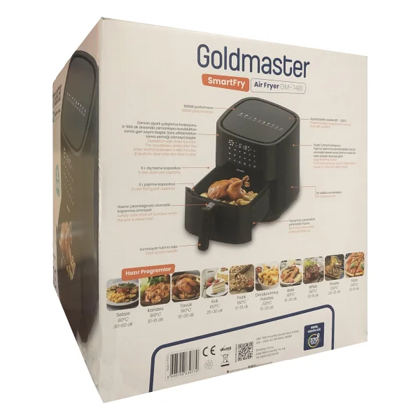 Goldmaster Smartfry Gm7481 6 Lt Yağsız Fritöz - Görsel 8