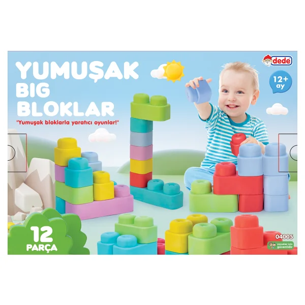 Dede Yumuşak Big Blok 12 Parça 04005 - Görsel 10