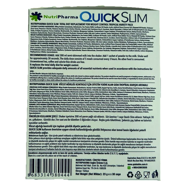 Bariatrik Protein Tozu Mix, Whey Proteinli Öğün Yerine Geçen Shake, 60 Saşe, Karışık Aromalı - Karışık Meyve - Görsel 7
