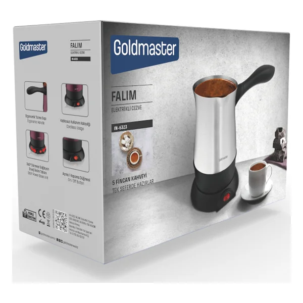 Goldmaster Falım In-6323 Kırmızı Elektrikli Cezve - Görsel 6