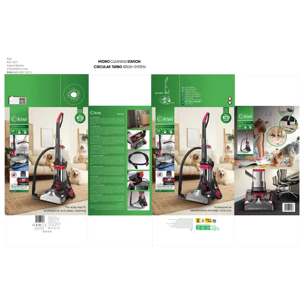 Kiwi Kcc-4371 Pro Koltuk Ve Halı Yıkama Makinesi - Görsel 9